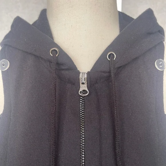 Veronica Beard Black Hoodie Dickey sz 00-14
